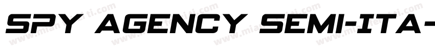Spy Agency Semi-Ita字体转换